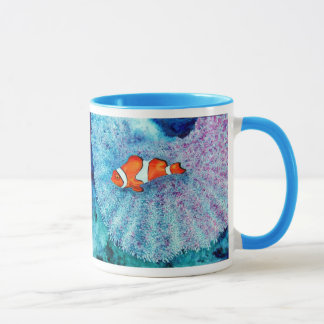 Caneca calma dos peixes do palhaço