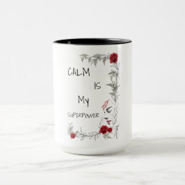 Caneca Calma É Meu Superpoder | Autoconfiança e Confiança