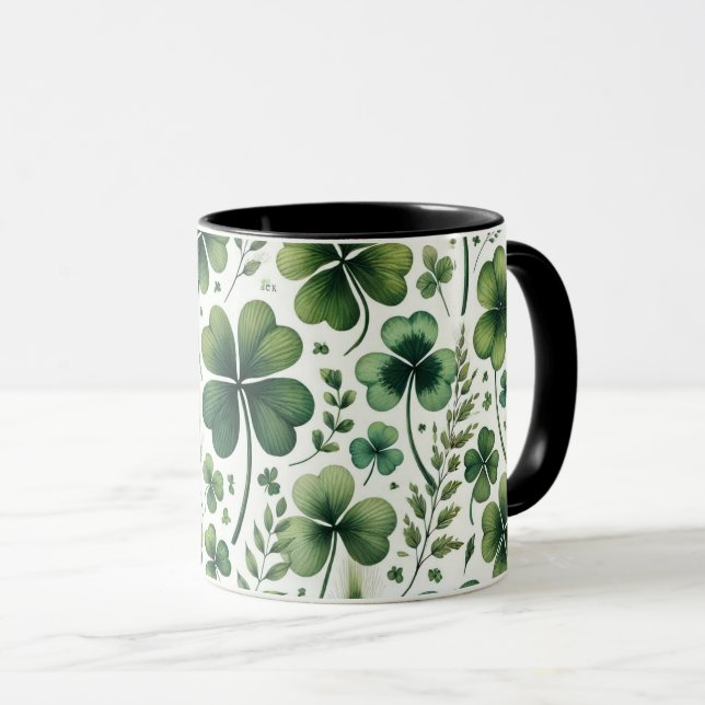 Caneca Calming Clovers (Frente Esquerda)