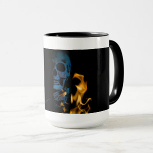 Caneca Calor inoperante - fotografia assustador do crâni