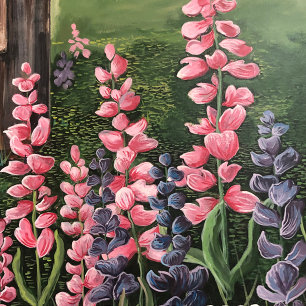 Caneca Cama de Arte Original de Flores Selvagens