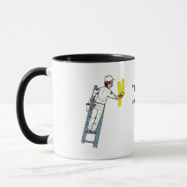 Caneca Cama de Citação Motivada Preta Negrito Negrito