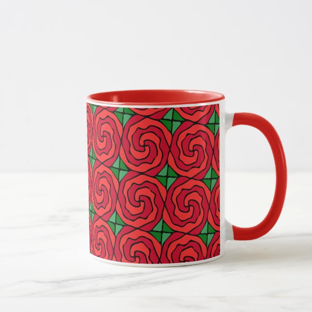 Caneca Cama de Rosas vermelhas (Direita)