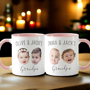 Caneca Cama Personalizada De Rosto De Bebê, Cãozinho Pers