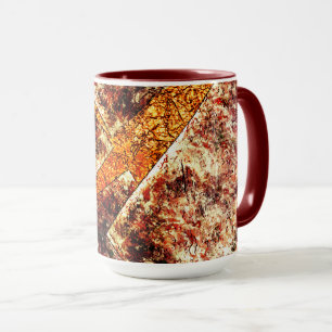 Caneca Camadas sujas ou enferrujadas desorganizadas em m