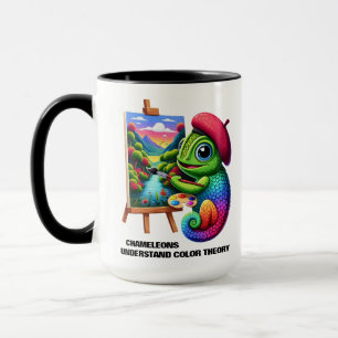 Caneca Camaleões Entendam Teoria das Cores