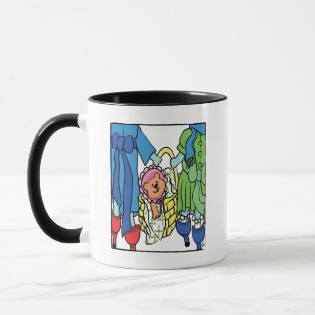 Caneca Camarada de Café Branco Clássico dos AMIGOS (Esquerda)