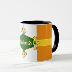 Caneca Camarões verdes da Irlanda, acrescentar monograma/