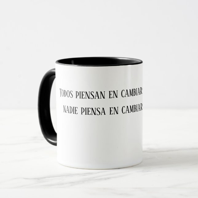 Caneca Cambiarse a sí mismo (Frente Esquerda)
