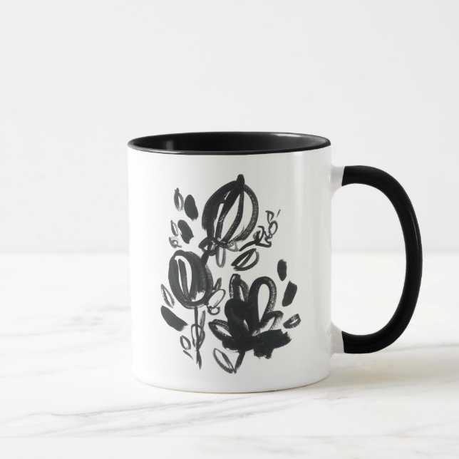 Caneca Cameo Bloom - Preto e Branco (Direita)