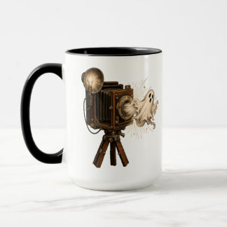 Caneca Câmera de Fantasma de Halloween Vintage – Espiriti