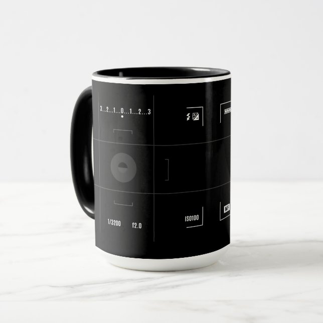 Caneca Camera View Finder Coffee Mug (Frente Esquerda)