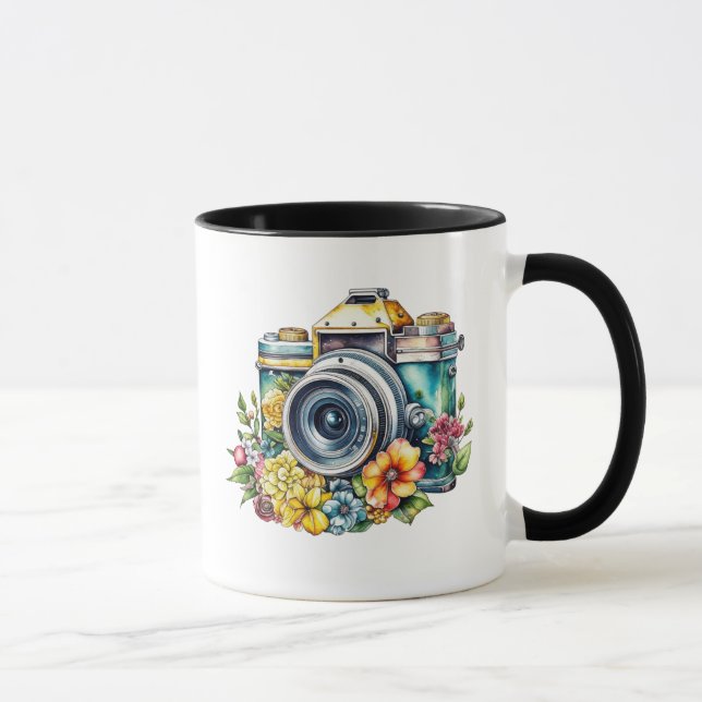 Caneca Câmeras Vintage bonito | Arte Retro Ai (Direita)