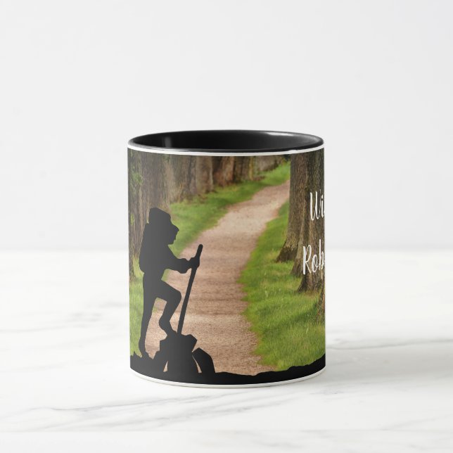 Caneca Caminhante com Trilha Florestal e Bússola personal (Centro)