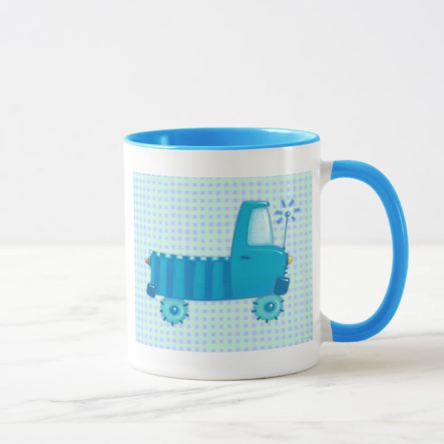Caneca Caminhão azul (Direita)