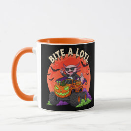 Caneca Caminhão de Abóbora-Abóbora do Halloween Axolotl D