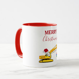 Caneca Caminhão de Construção da Escavadora de Natal
