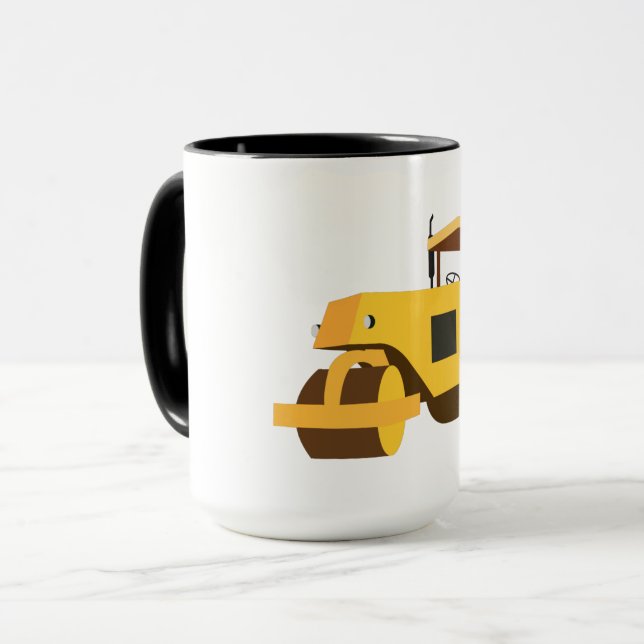 Caneca Caminhão de Construção do Cilindro Rodoviário (Frente Esquerda)