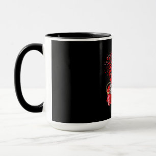 Caneca Caminhão Vermelho rouco  Coração da borboleta d