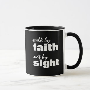 Caneca Caminhe pela fé, não pela vista