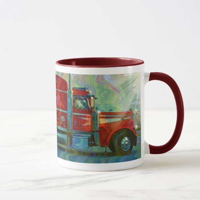 CANECA CAMINHEIROS VERMELHOS CAMINHÕES DE GRANDE CAFÉ (Direita)