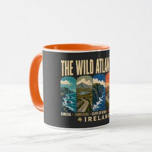 Caneca Caminho Atlântico Selvagem Ilustração de Pontos Tu