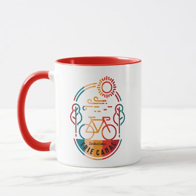 Caneca Caminho de bicicleta do Canal Erie. (Esquerda)
