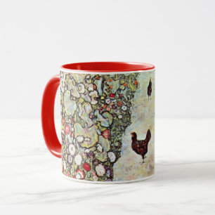 Caneca Caminho do Jardim com Galinhas, Gustav Klimt, Art