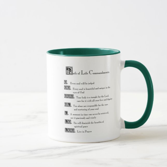 Caneca Caminho dos Compromissos de Vida (Direita)