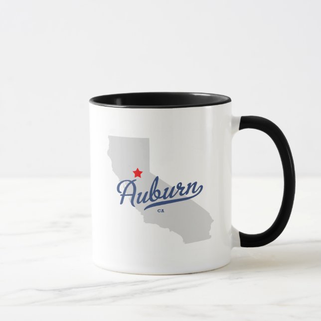 Caneca Camisa castanha-aloirada de Califórnia CA (Direita)
