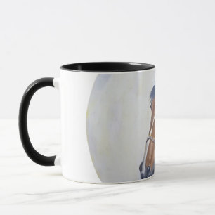Caneca Camisa com retrato majestoso de cavalo