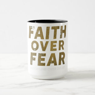 Caneca Camisa de Academia Cristã Motivação de Treino Fé