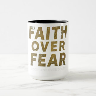 Caneca Camisa de Academia Cristã | Motivação de Treino Fé