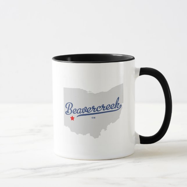 Caneca Camisa de Beavercreek Ohio OH (Direita)