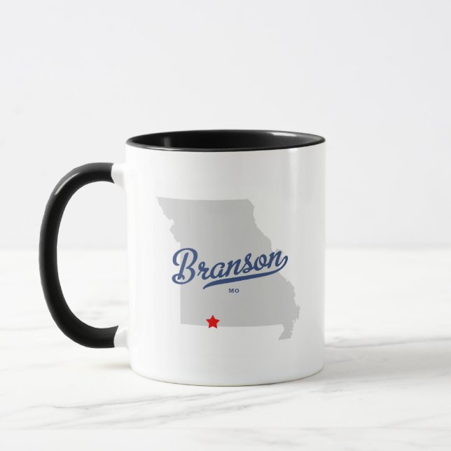 Caneca Camisa de Branson Missouri MO (Esquerda)