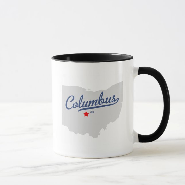Caneca Camisa de Columbo Ohio OH (Direita)