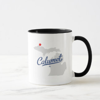 Caneca Camisa de Michigan MI do Calumet
