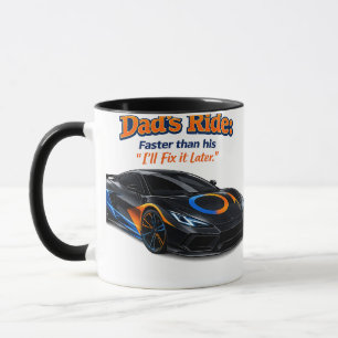 Caneca Camisa engraçada de carro para pai – Carro do papa