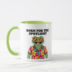 Caneca Camisa havaiana engraçada de sapo tropical