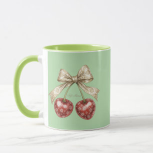Caneca Camisa Vintage Coquette Cereja Soft Mama