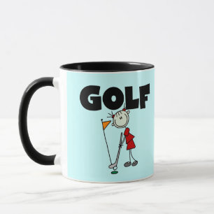 Caneca Camisas de golfe femininas e presentes