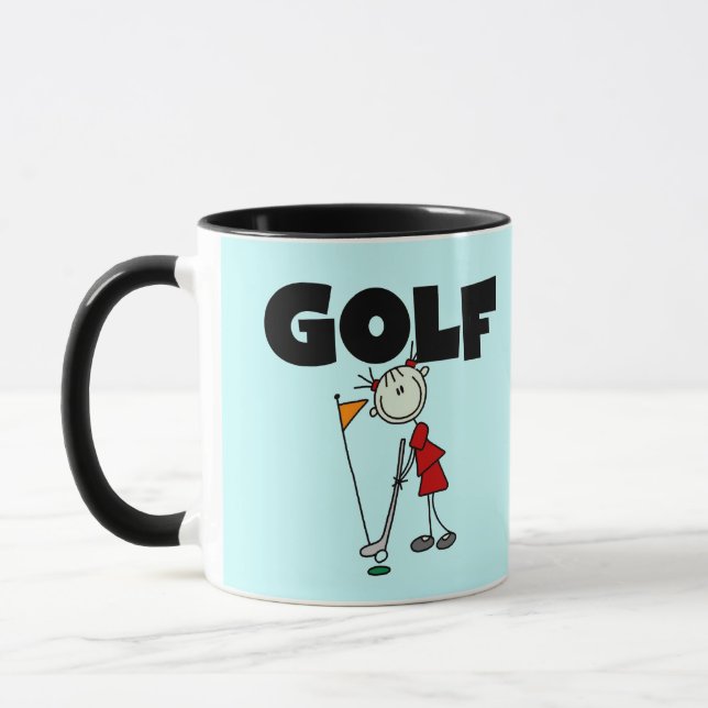 Caneca Camisas de golfe femininas e presentes (Esquerda)