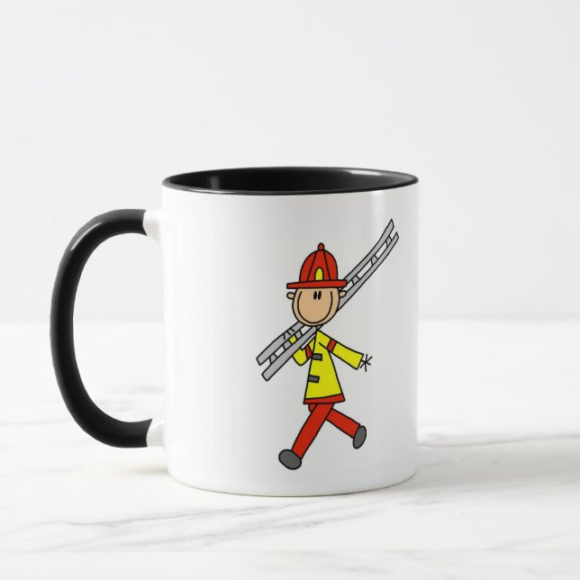 Caneca Camisas do Bombeiro com Escada e Presentes (Esquerda)