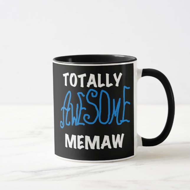 Caneca Camisas e presentes azuis totalmente (Direita)