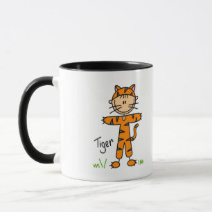 Caneca Camisas e Presentes do Tigre Vestido