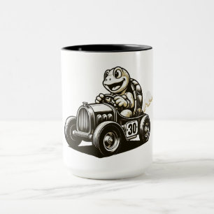 Caneca Camisas Tri-Blend de tartaruga de desenho animado