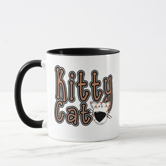 Caneca Camiseta bonito e presentes do gato do gatinho (Esquerda)