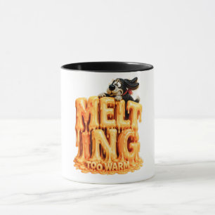 Caneca Camiseta Divertida Derretendo Muito Quente