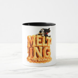 Caneca Camiseta Divertida Derretendo Muito Quente