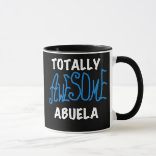 Caneca Camiseta e presentes azuis totalmente